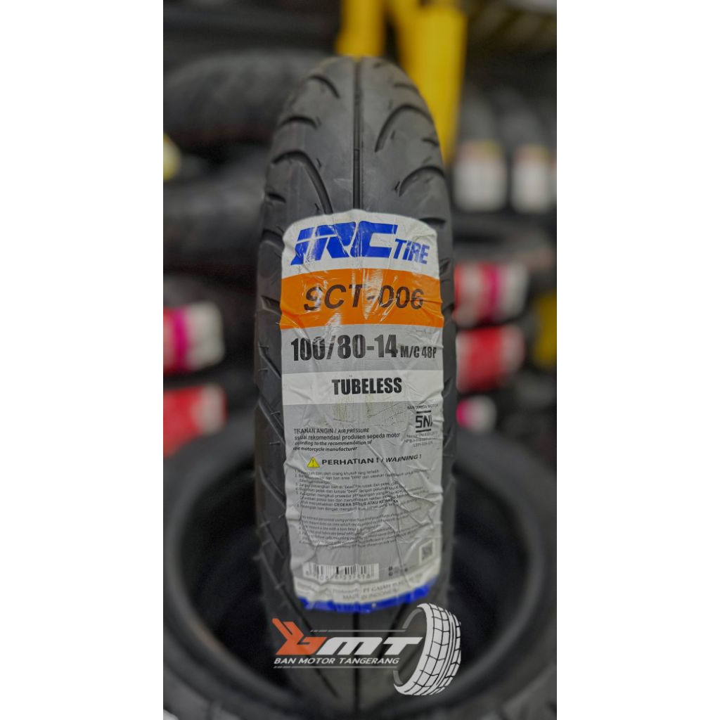 Ban IRC SCT006 ukuran 100/80-14 BAN ORIGINAL NEW HONDA PCX 150