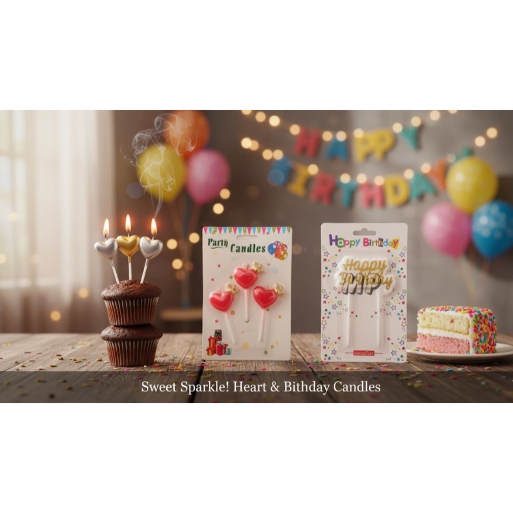 Lilin Love/ Lilin Love Party/ Lilin Love HBD/ Lilin Love Birthday/ Lilin Love Pesta/ Candle Love/ Ca