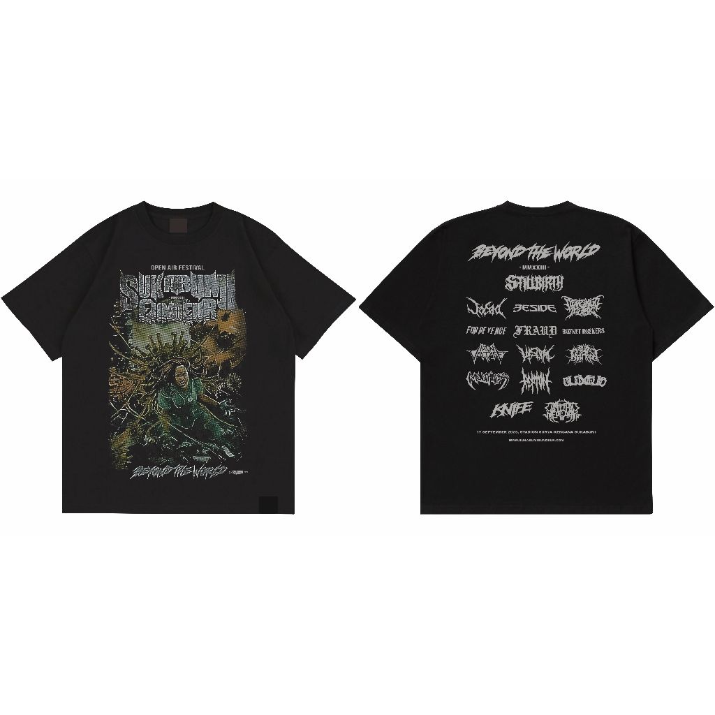 Kaos Band Sukabumi Eundeur 2023 - Beyond The World / Tshirt Musik Rock Metal