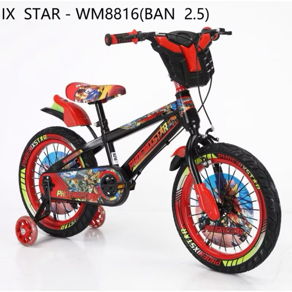 Sepeda BMX Anak 12 / 16 Phoenix Star 8816 Tango Sonic / Asagi 3001 / Inter Bike Sport IC 92