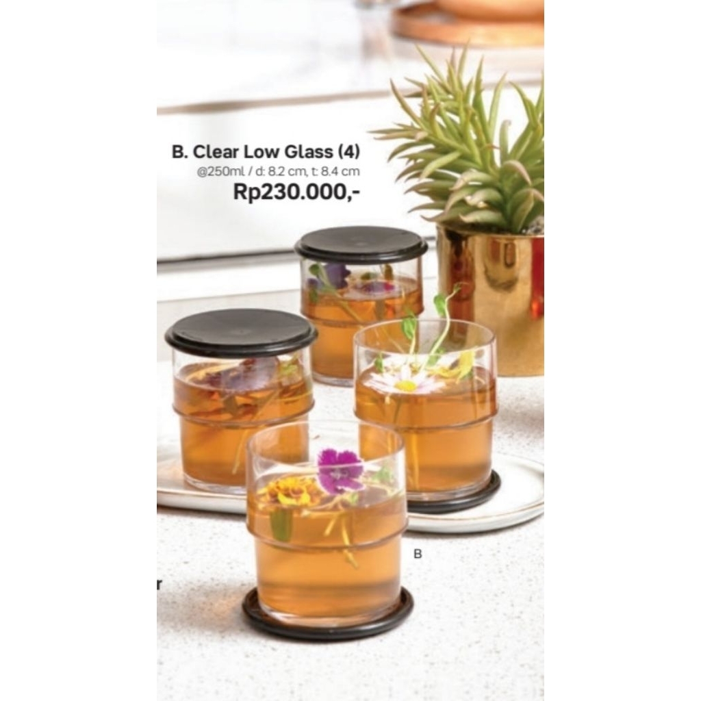 Glass Kristal Tupperware set (4)