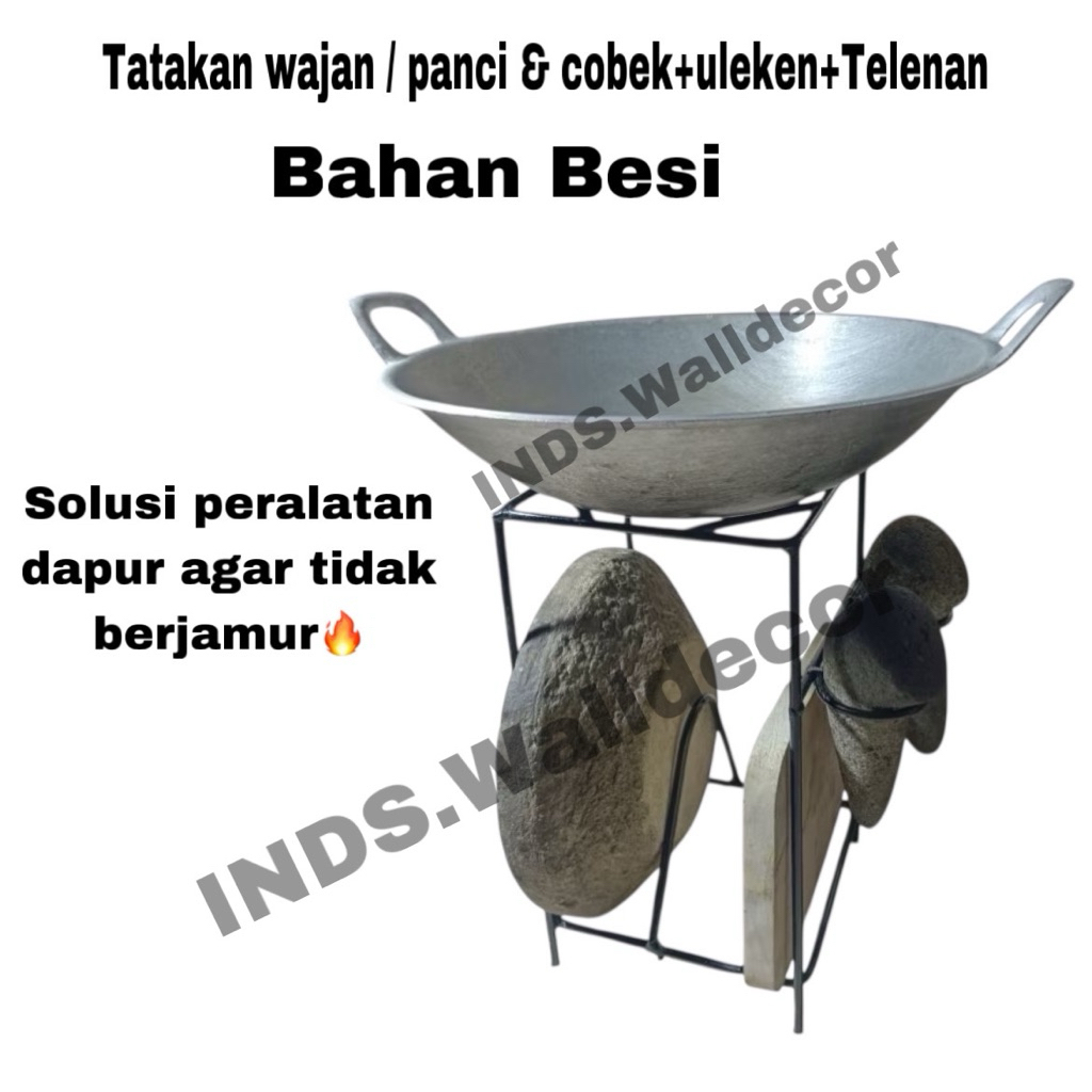 Rak Wajan Susun Anti Panas / Rak Cobek Susun Serbaguna