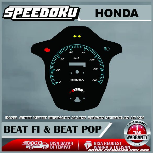 PAPAN SPEEDOMETER CUSTOM BEAT FI & BEAT POP