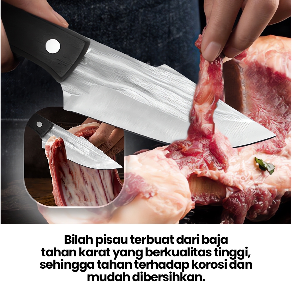 Pisau Daging Stainless Steel Premium – Pisau Potong Serbaguna untuk Dapur & BBQ