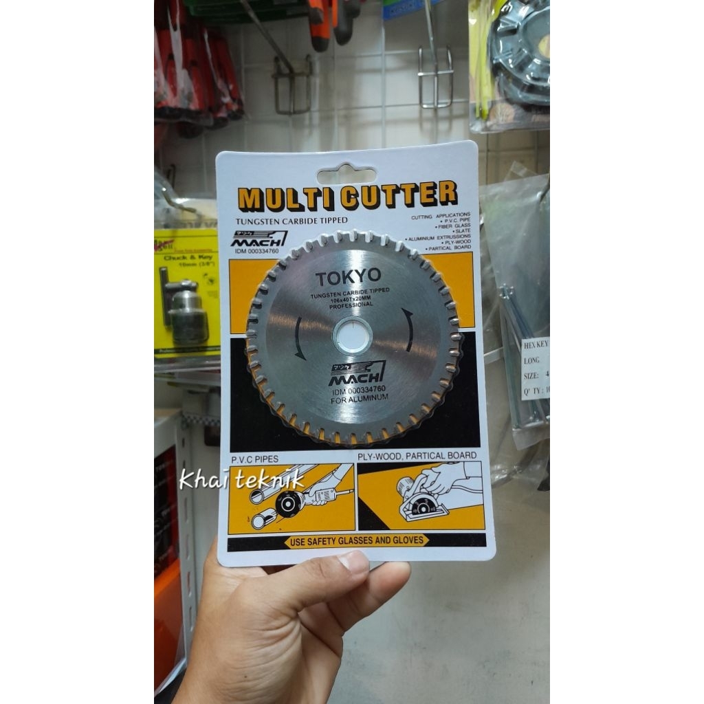 Multi cutter tokyo 4" / mata gerinda potong alumunium original