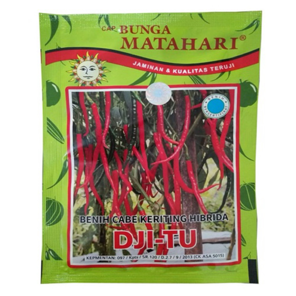 Benih bibit Cabe Keriting Hibrida Dji-Tu 10 Gram – Cap Bunga Matahari