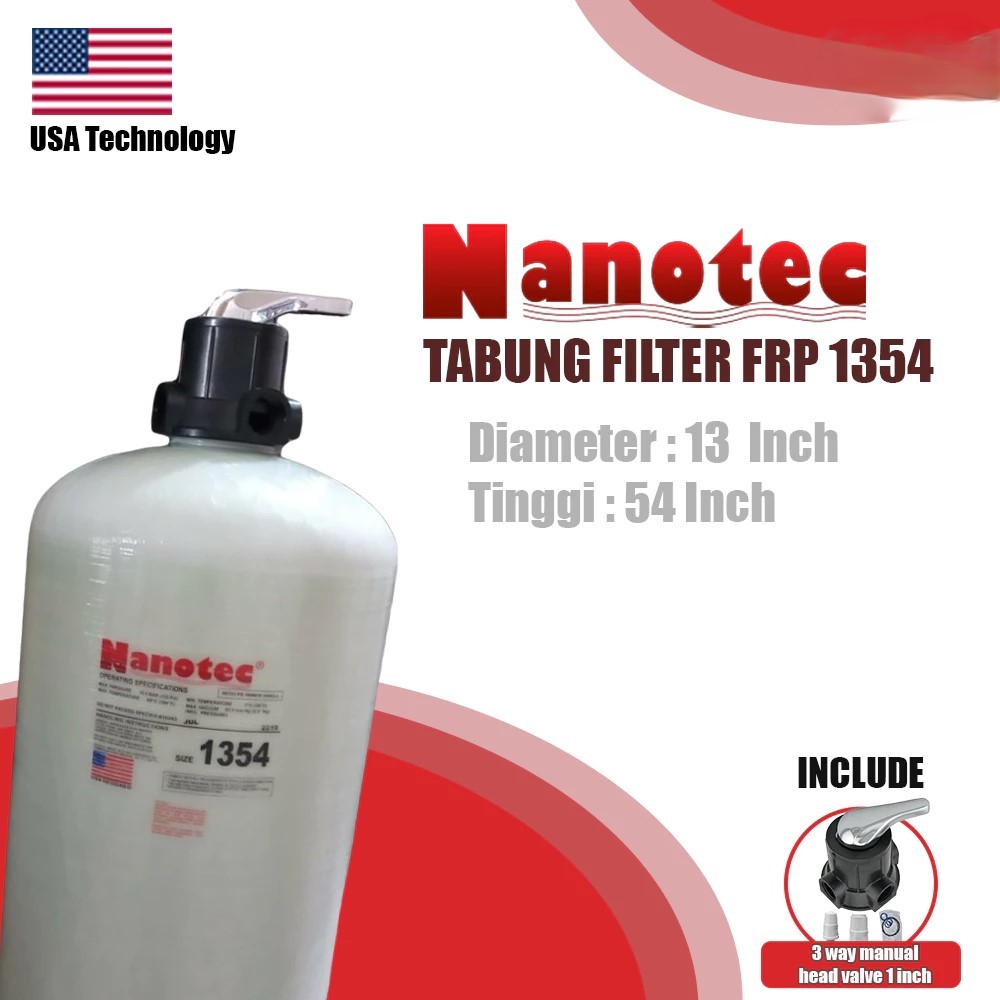 Tabung Filter air FRP 1354 Nanotec