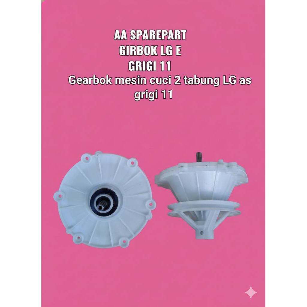 GEARBOX LG-E GEAR BOX MESIN CUCI LG 2 TABUNG Girbok LG Gearbox LG 2 TABUNG