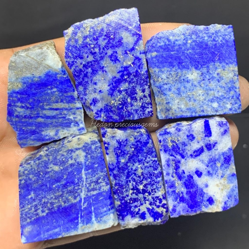 natural batu lapis lazuli asli alam tanpa dyed / batu lapis lazuli / bongkahan batu lapis lazuli / b