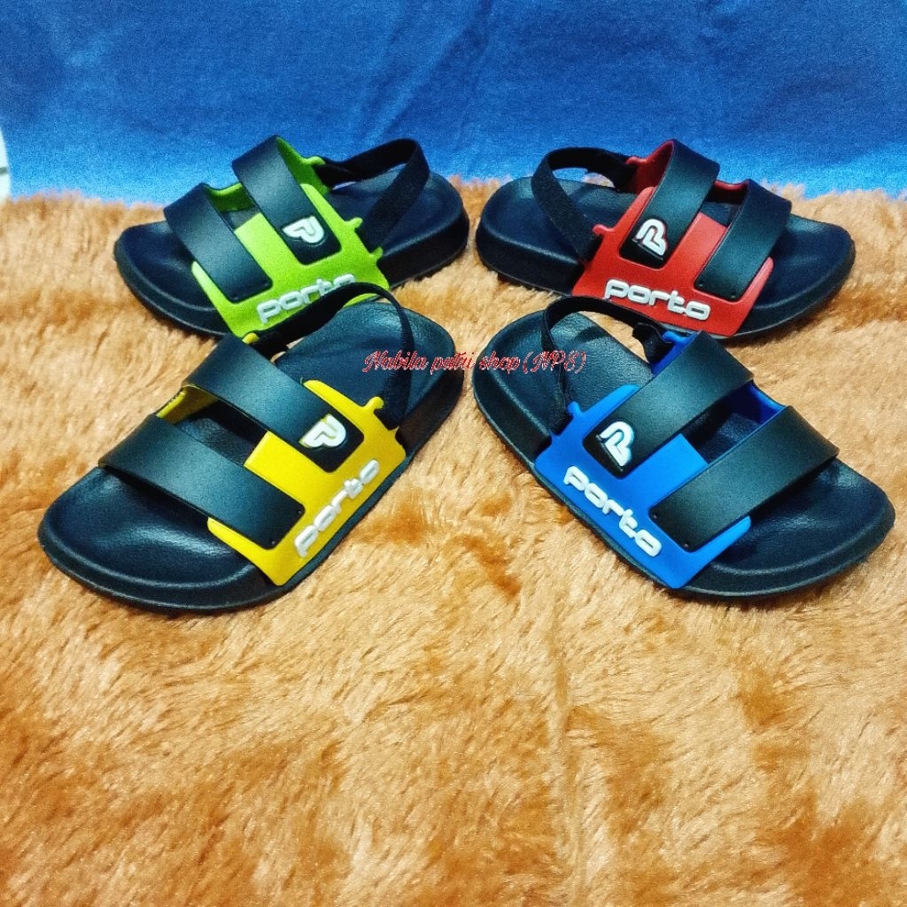Porto - sandal anak laki-laki anti slip ringan sandal selop anak