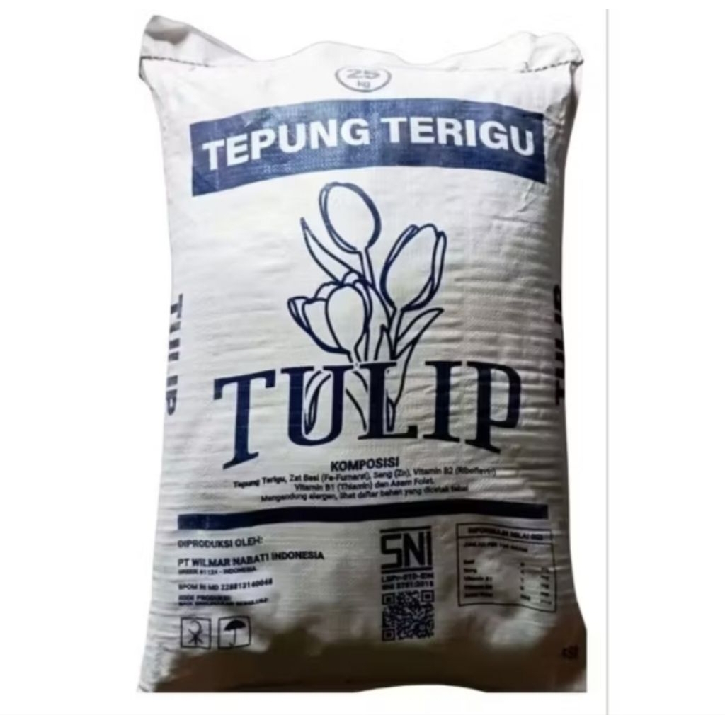 tepung terigu cap tulip 25kg tepung terigu tulip 25kg tepung terigu  25kg tulip