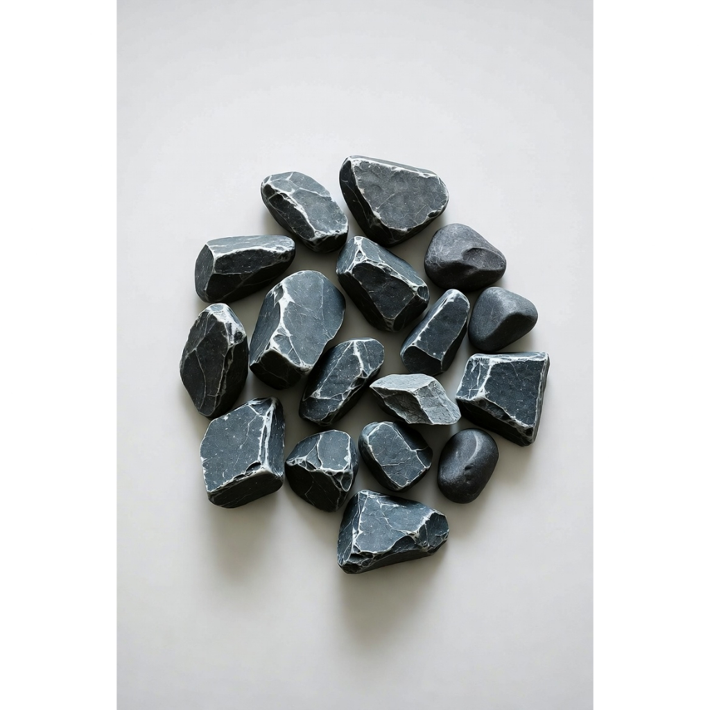 Batu Hias Hitam Mengkilap Premium untuk Pot Tanaman