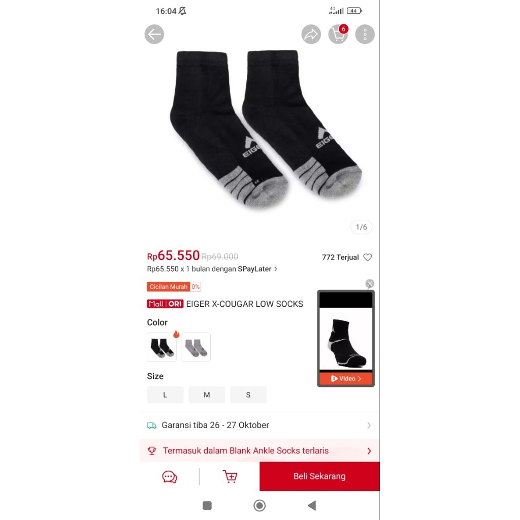 kaos kaki original sisa pabrik