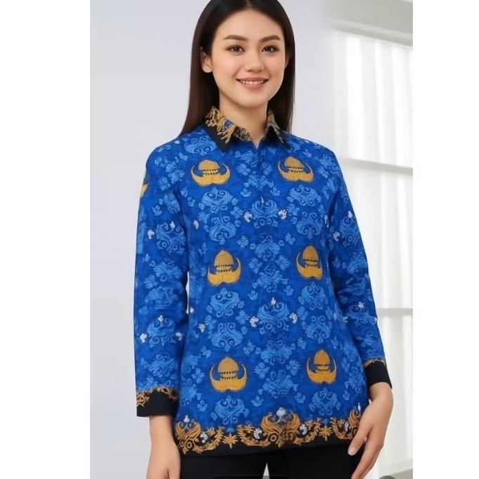 TERLARIS  BAJU SERAGAM KORPRI TERBARU krah hitam standart korpri pemerintah / SERAGAM KOPRI PRIA / S