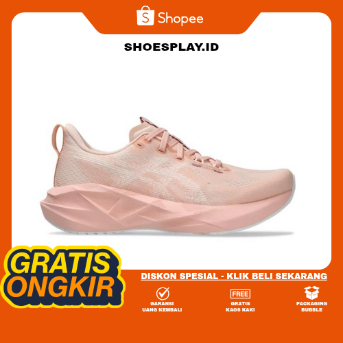 Sepatu Running Wanita NOVABLAST 5 Breeze White Pink Peach
