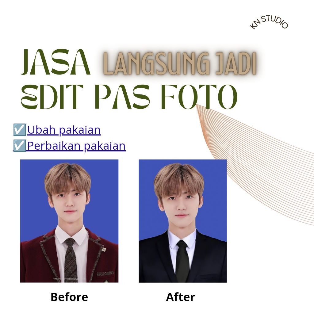 Jasa edit foto, jasa edit pas foto, langsung jadi, ubah pakaian, jas, hijab, ijazah, cpns, sekolah, 