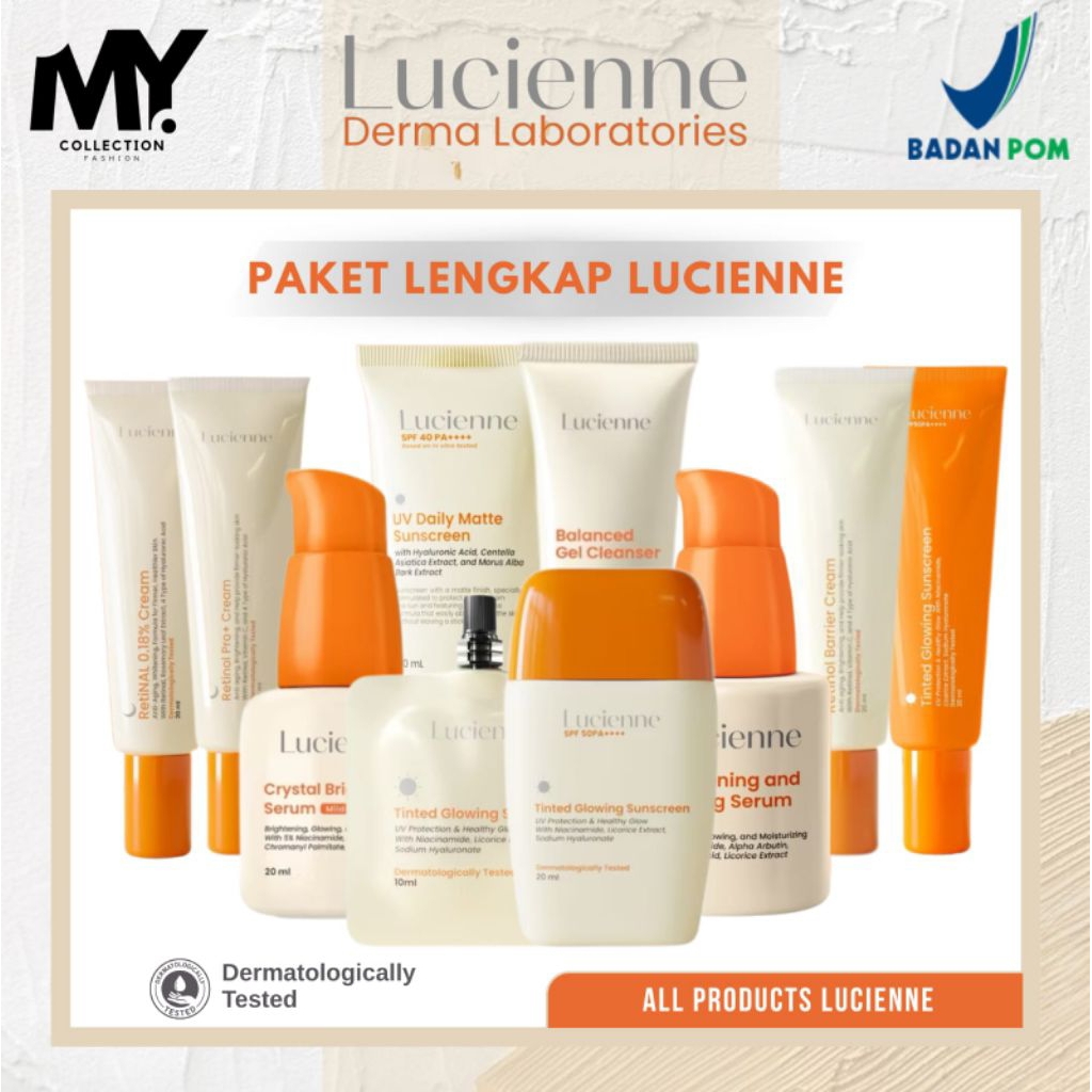 [READY SIAP KIRIM] LUCIENNE Tinted Glowing Sunscreen - Auto Glowing | Retinol lucienne