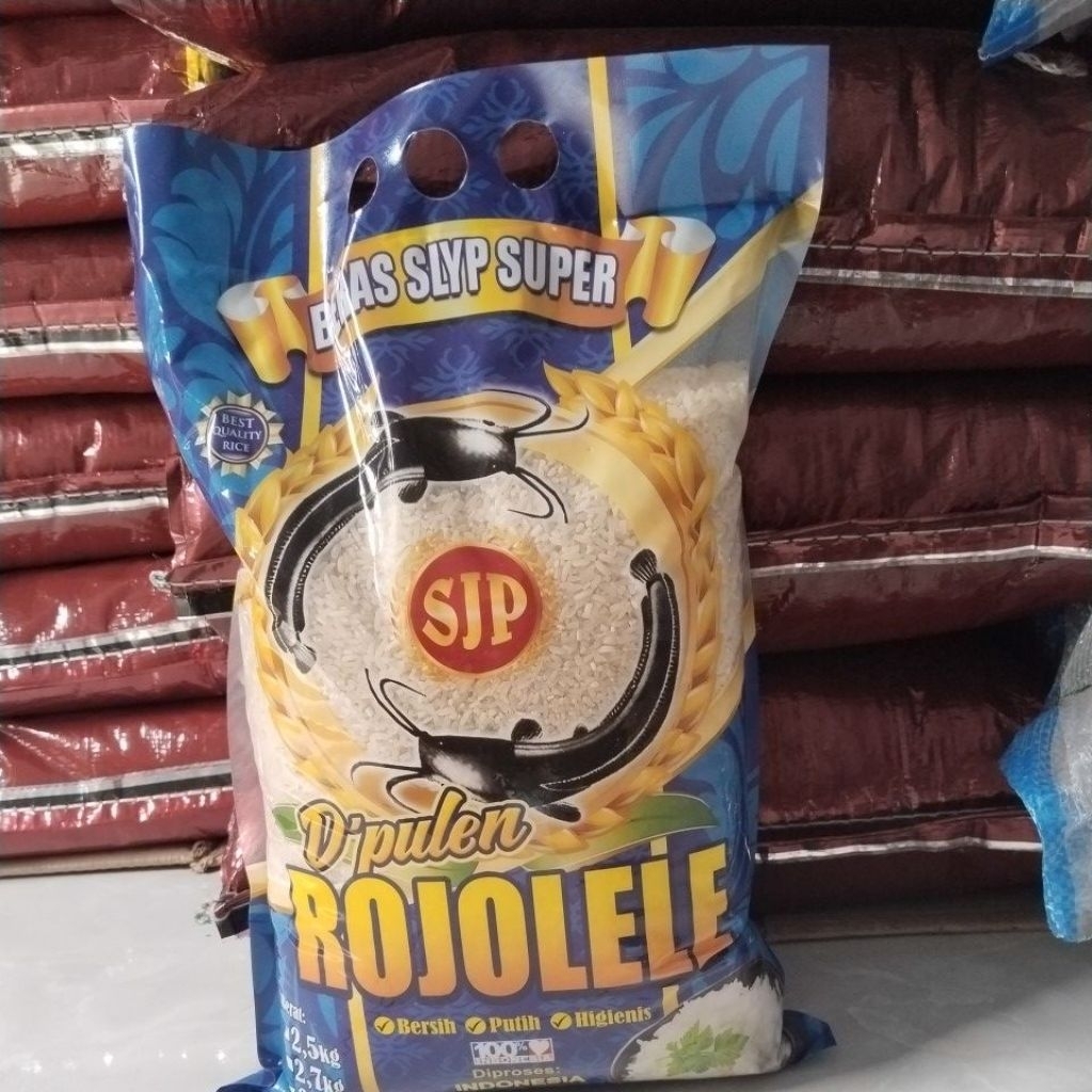 Paket beras 2,5kg daunsuji, rojolele 5pcs/10pcs surabaya