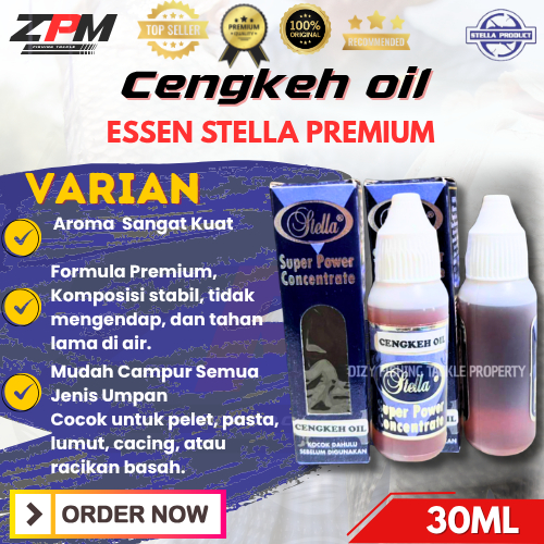 Essen Pancing Stella Cengkeh oil premium dus biru 30ml aroma tajam umpan ikan patin bawal lele