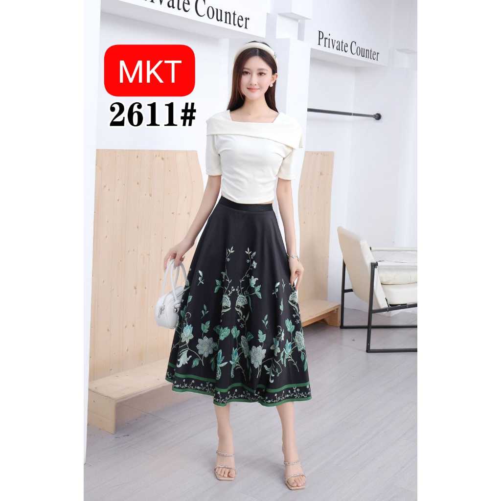 MISS APRIL ROK BANGKOK 7/8 SCUBA MOTIF FLOWER PREMIUM  #2611