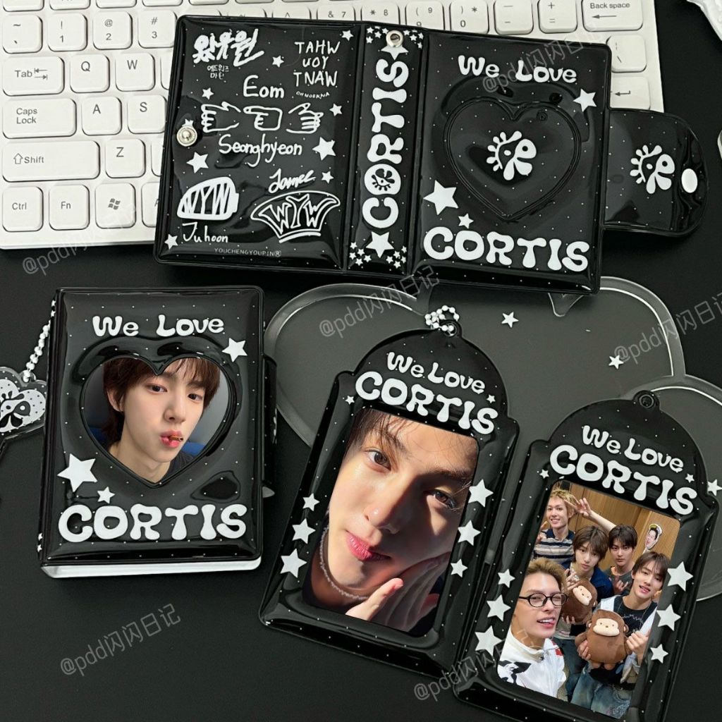 Kolbuk Cahol Keychain Cortis Collect Book We Love Cortis White Black Photocard PC KPop