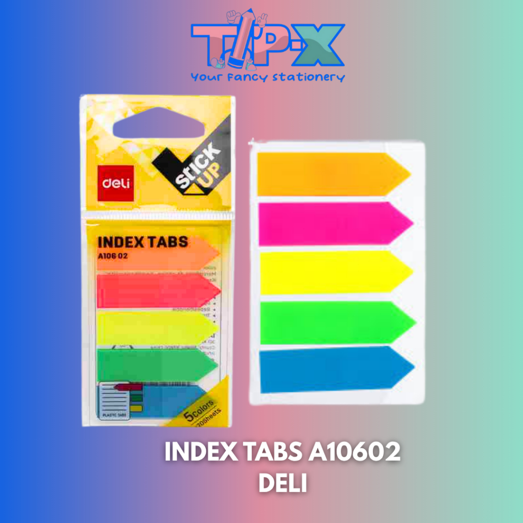 INDEX TABS A10602/ PENANDA / PEMBATAS HALAMAN KERTAS PLASTIK