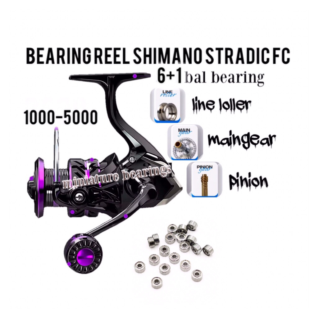 Bearing reel shimano stradic 6+1 Ball bearing type 1000-5000
