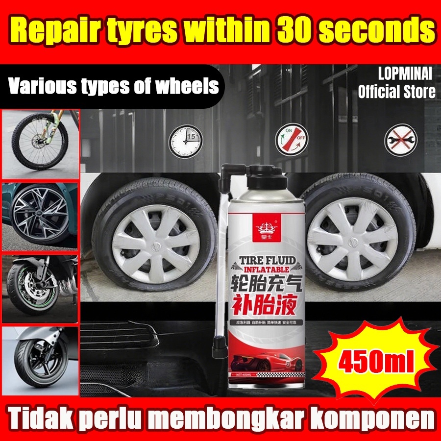 Cairan tambal ban tubeless motor mobil sepeda listrik otomatis penambal ban tubeless