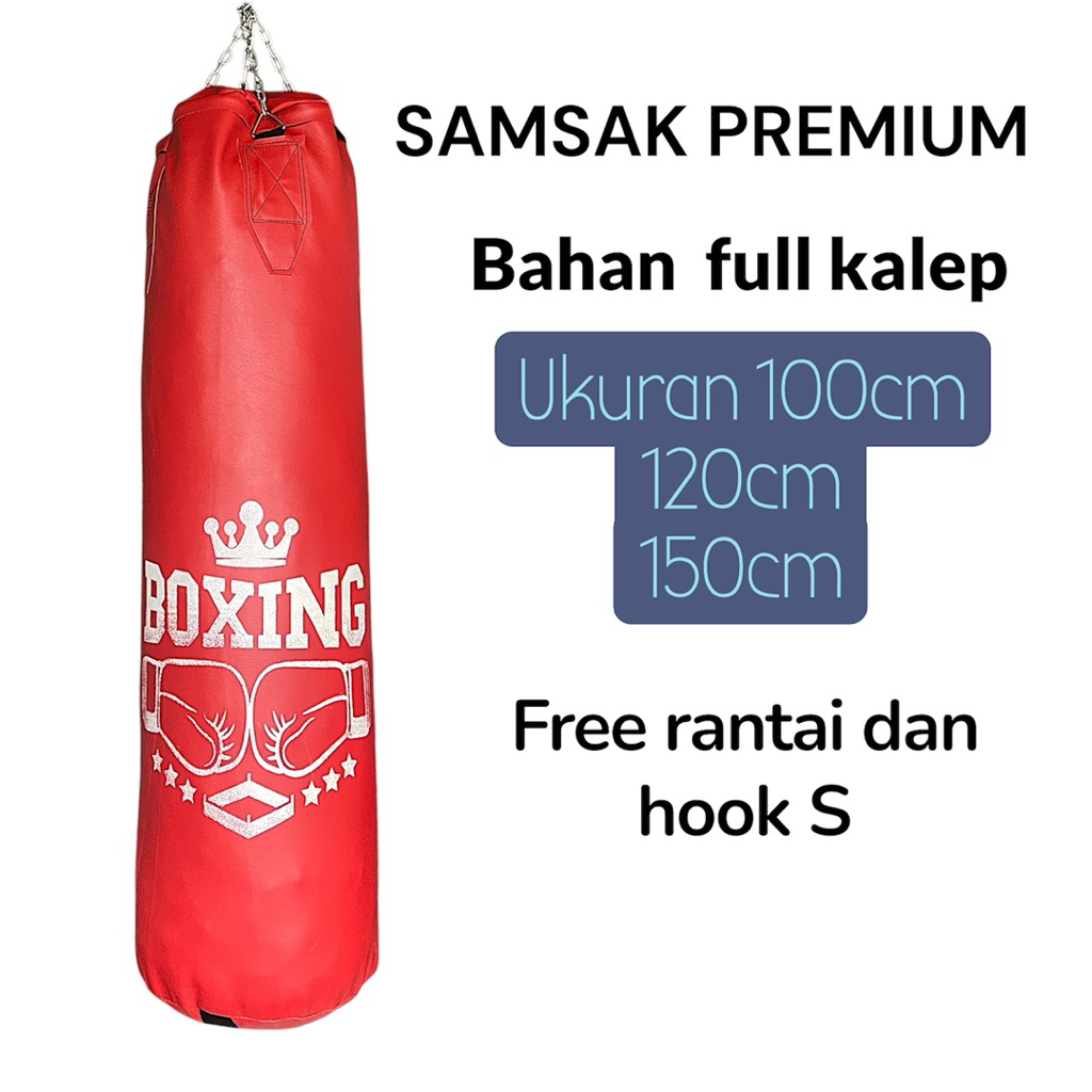samsak tinju muaythai 120cm tanpa isi boxing mma alat beladiri tinju