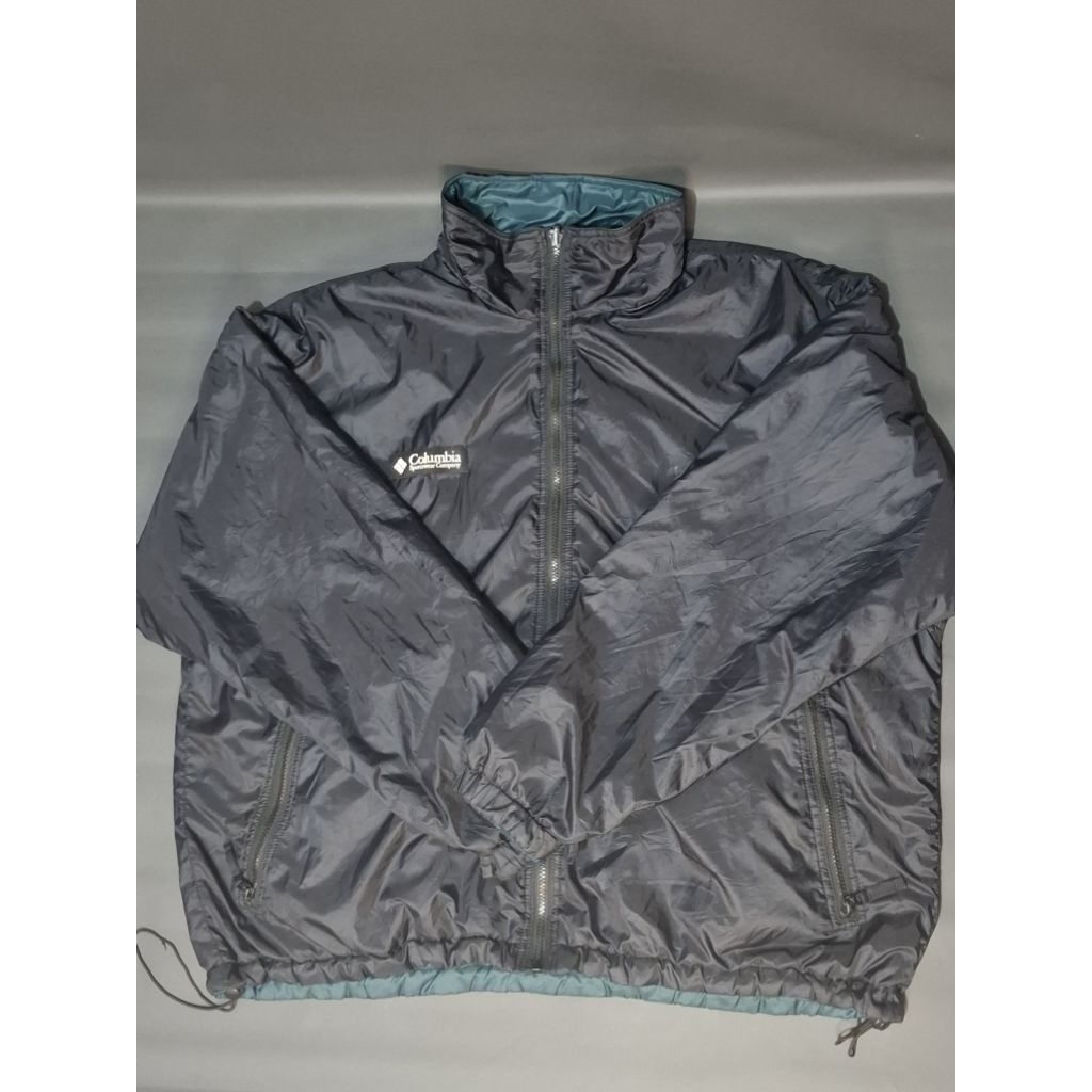 jaket vintage 90s columbia packable bolak balik