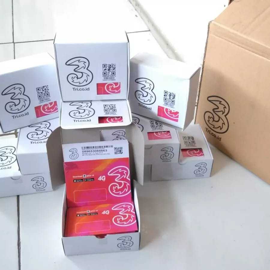 Kartu perdana TRI paket data kuota 3gb nasional(exp 2028)