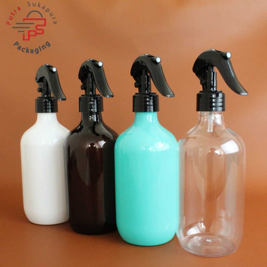 Botol triger spray 500ml mada / botol semprot spray triger 500ml triger neck 28 hitam ar
