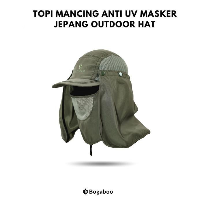 Eiger - Topi Mancing Masker Jepang - Topi Mancing Anti Panas - Topi Pancing Outdoor