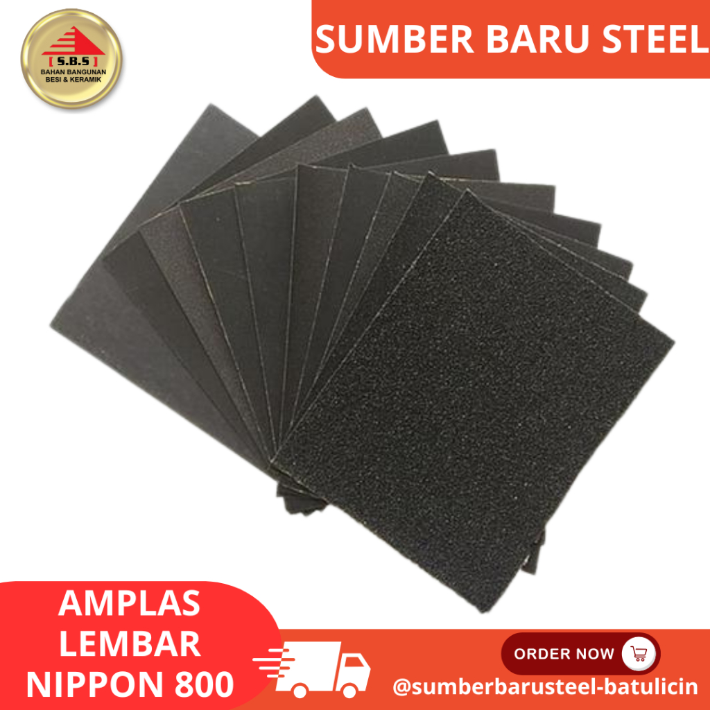 AMPLAS LEMBAR NIPPON KASAR DAN HALUS 800,1000 DLL