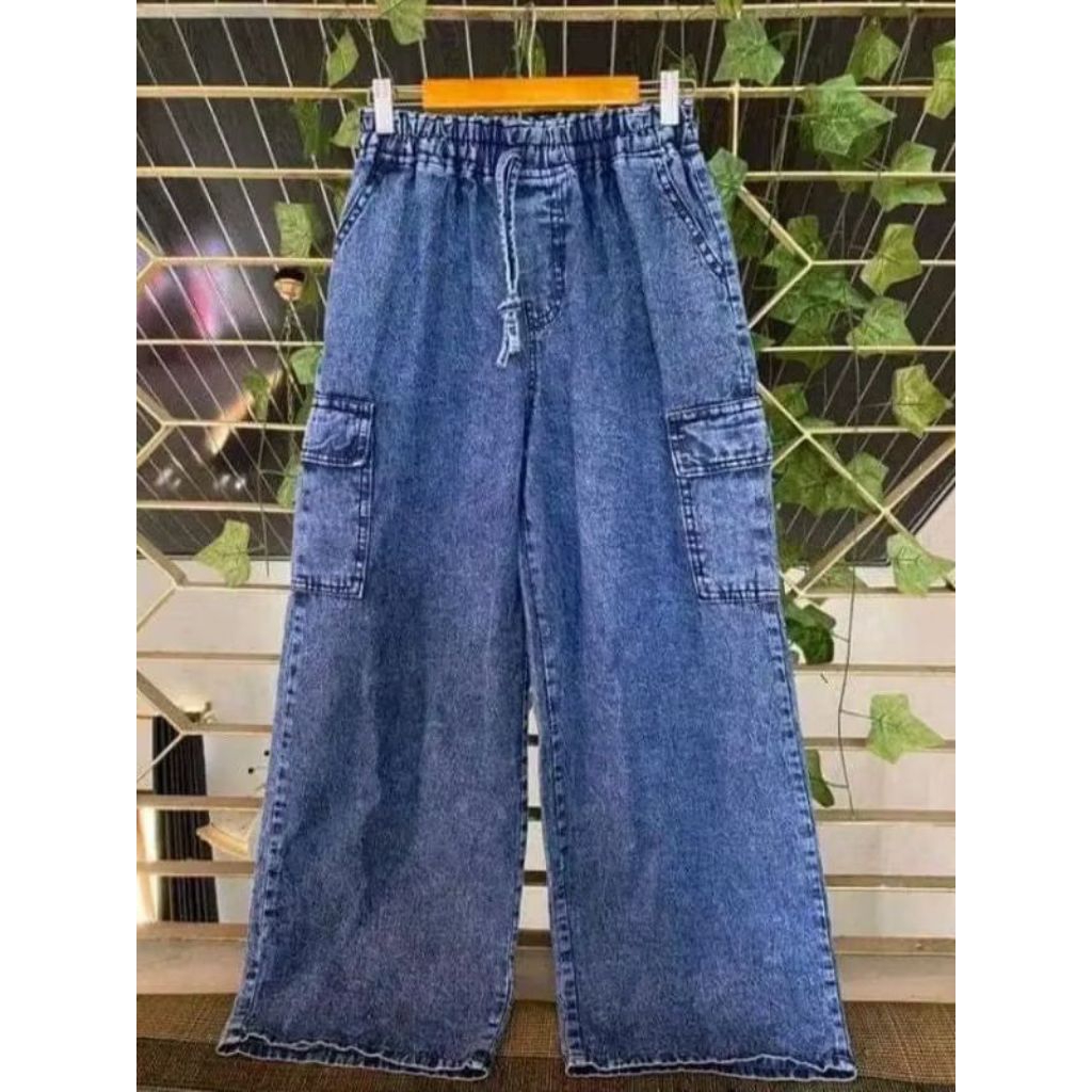 CELANA KULOT CARGO JEANS || CELANA KULOT CARGO || CELANA KULOT MODEL CARGO