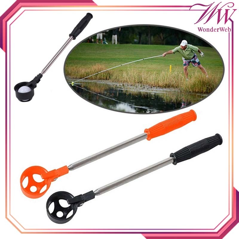 Golf Ball Retriever Adjustable Golf Ball Picker Stainless Alat Pungut Bola Golf Teleskopis