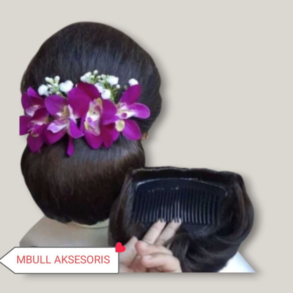 Sanggul sirkam polos/sanggul modern