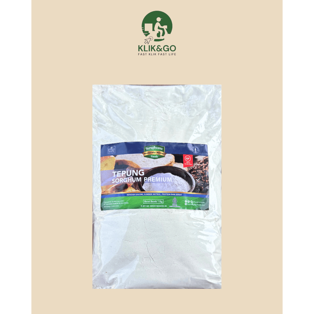 Tepung Sorgum Premium 1 Kg - Bebas Gluten - Sorghum Food