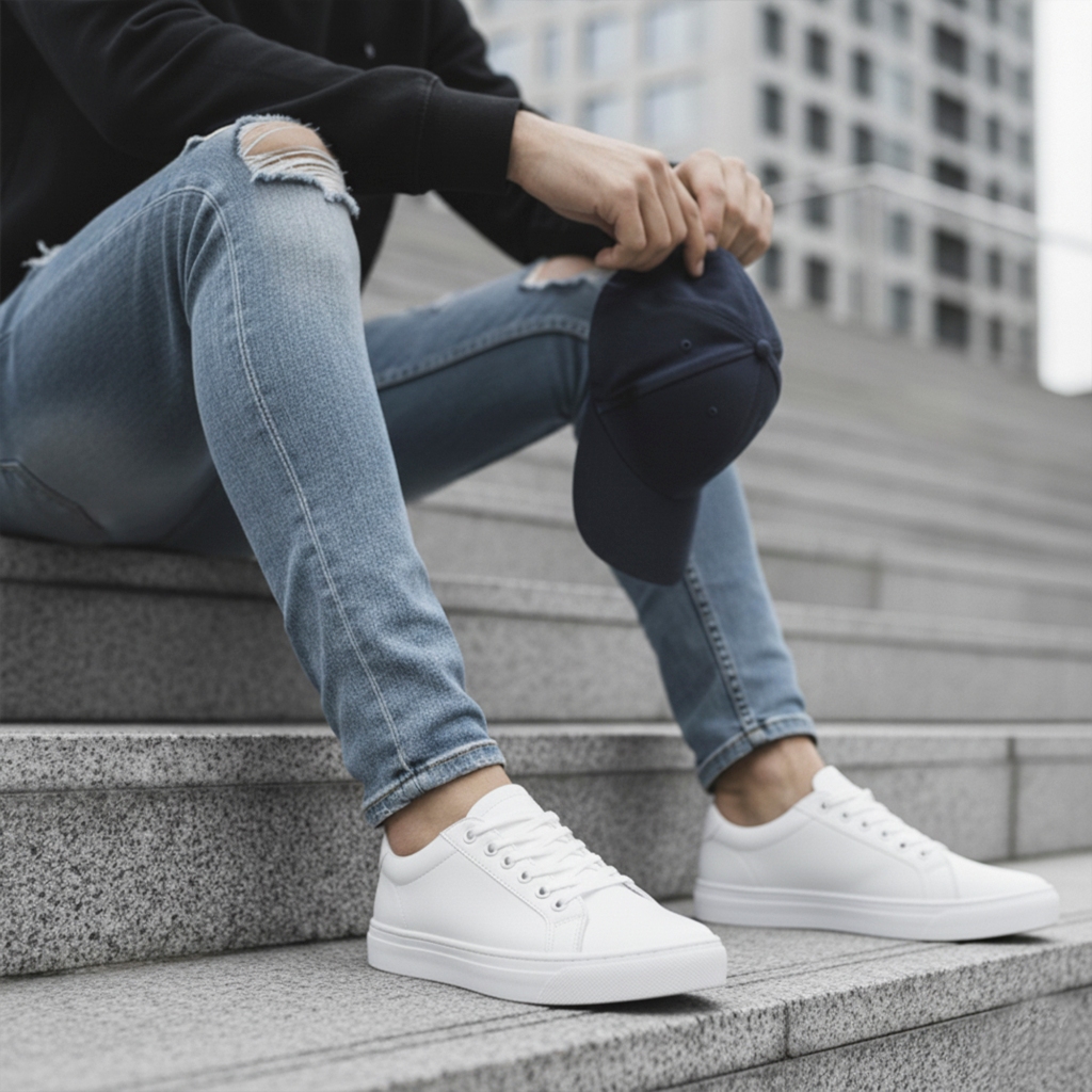 Mjc Indonesia Sepatu Casual Pria Putih Ringan & Nyaman Tbk