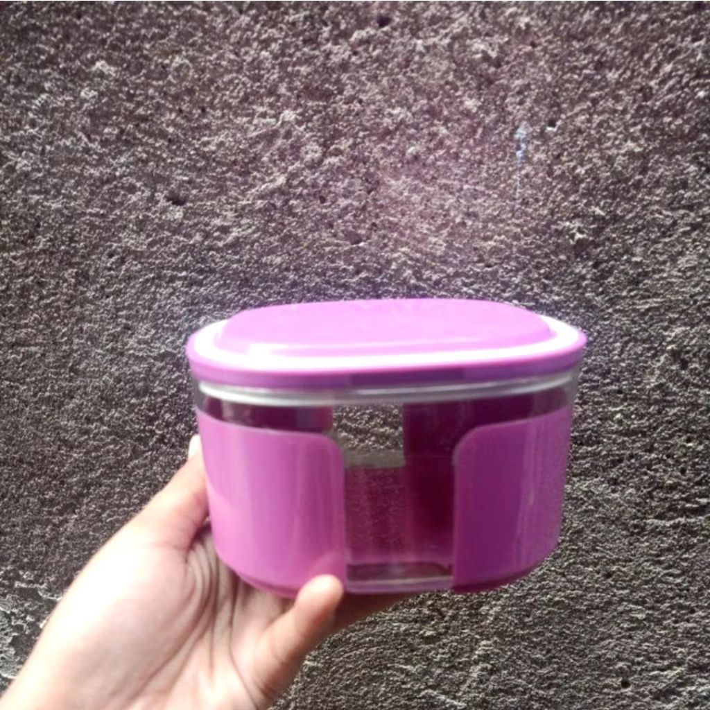 WINDOW CANISTER TUPPERWARE - TOPLES TUPPERWARE - WADAH SNACK TUPPERWARE - TOPLES TUPPERWARE KRISTAL