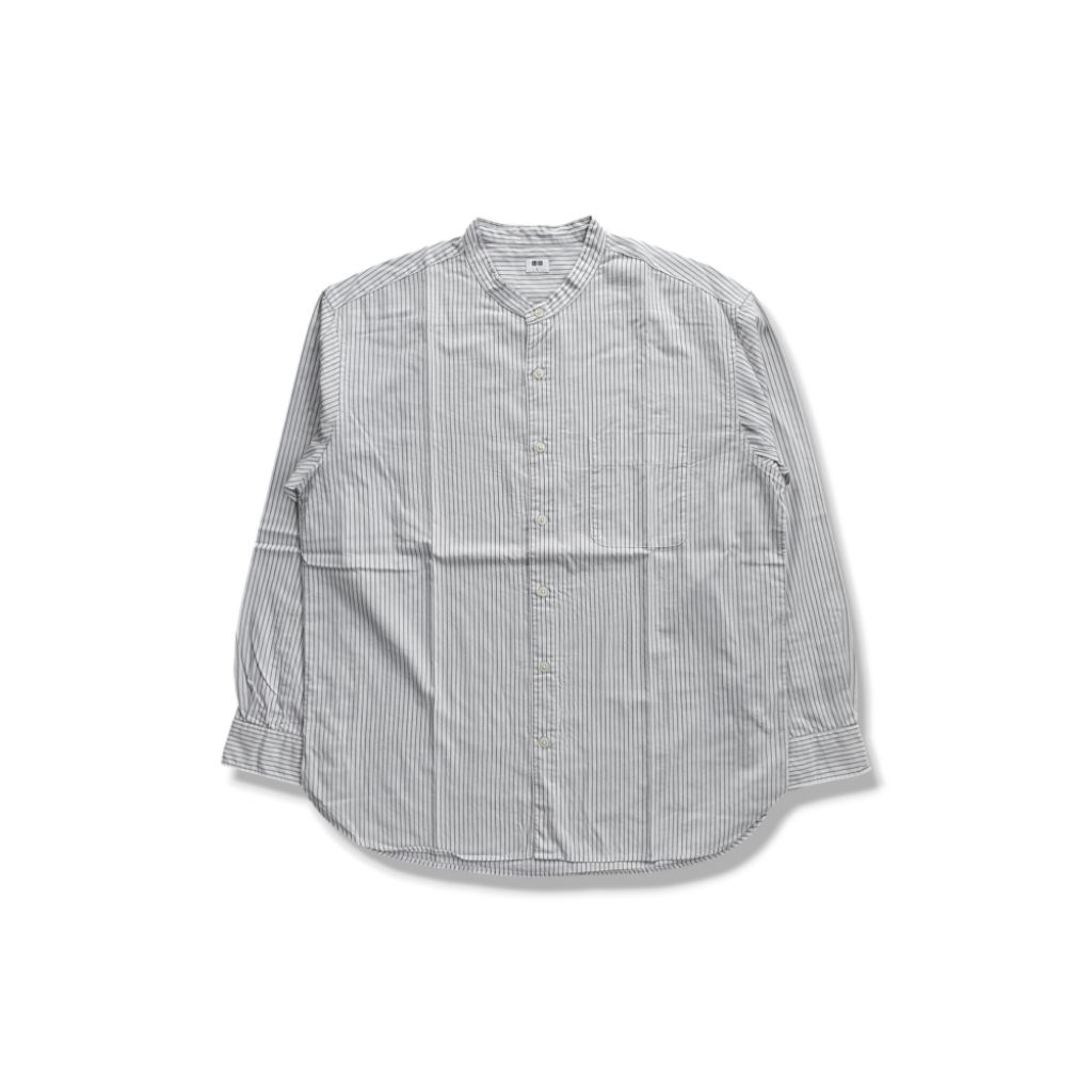 [Size L Luar] Kemeja Stripe Shanghai UNIQLO - Original
