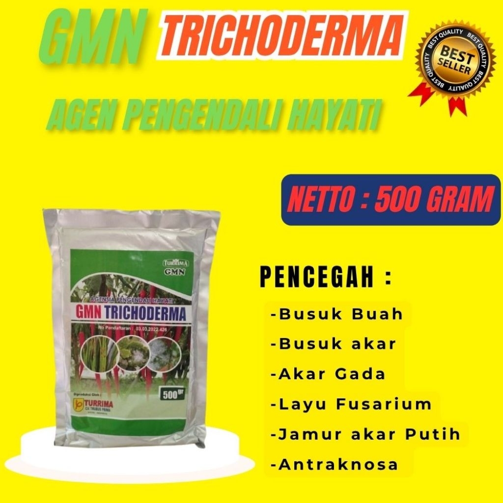SOLUSI AJAIB !! Trichoderma Anfush, Trichoderma Asperellum, Trichoderma Alami Isi 500gram