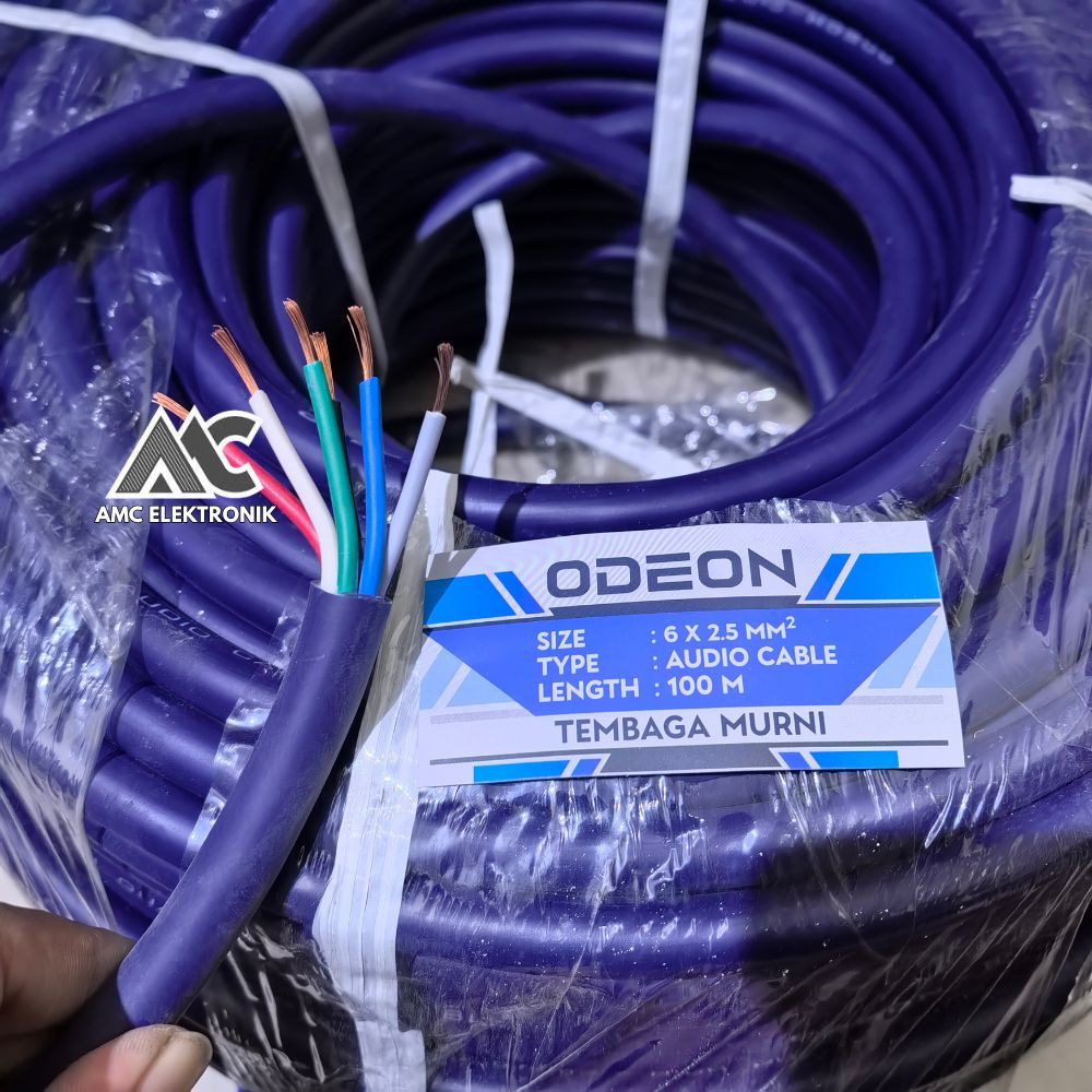 KABEL SPEAKER ISI 6 ODEON 6 x 2.5 Kabel speaker ODEON 6 x 2.5 WARNA BIRU ( ECER PERMETER )