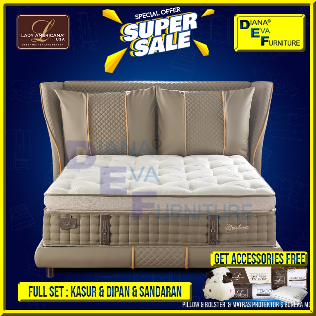 Lady Americana Heirloom Full Set Kasur Springbed