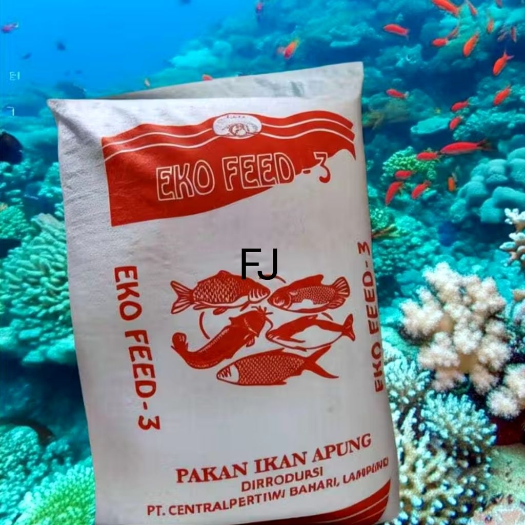 Pelet Eko Feed -3 Pakan Apung, Pur Ikan Lele & Nila 1 Karung 30 kg
