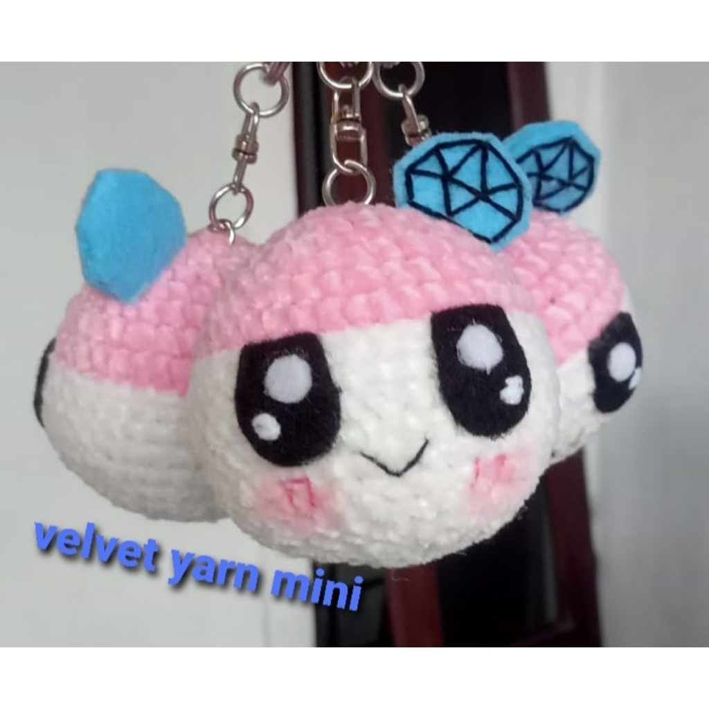 Amigurumi Keychain Rajut Bong Bong Seventeen Tanggung