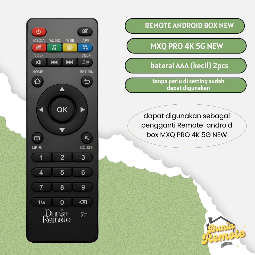 Remot remote Android Box new 5G MXQ PRO 4K