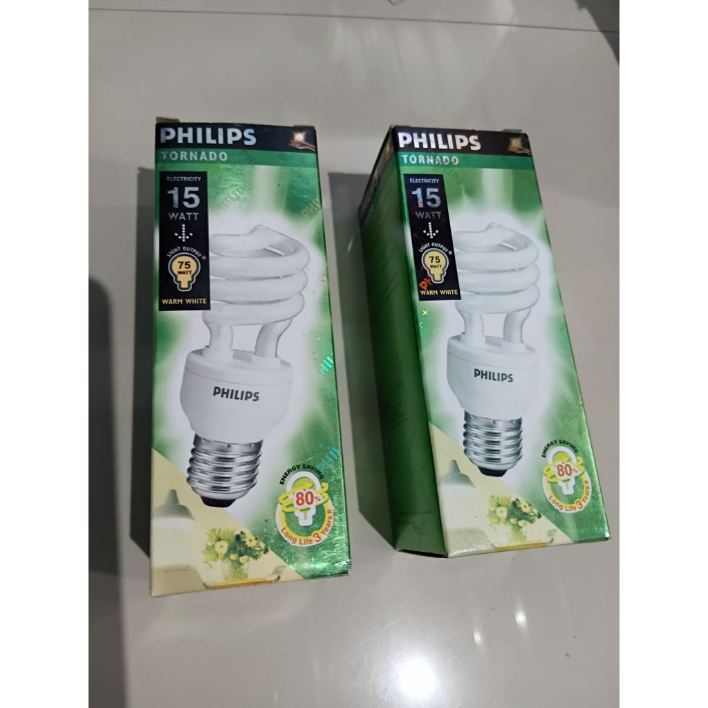 Lampu Philips Tornado 15 Watt Kuning