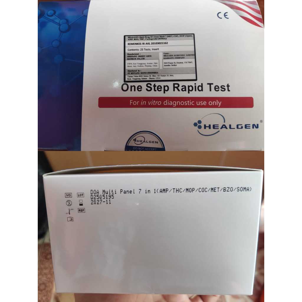 Napza 7 parameter healgen | Drugs tes 7 parameter | Multi 7p soma | Test Narkoba