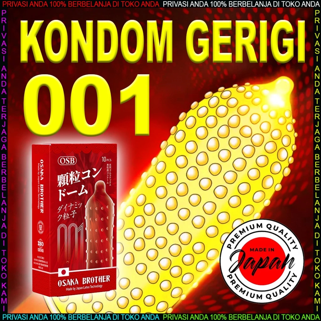 Kondom Hapypapa Osaka Brother  Bergerigi Extreme Tipis 001 Bonus Pelumas